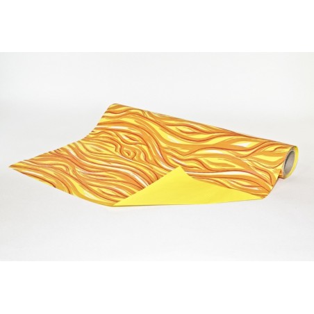  PAPIER DEKORACYJNY KARBOWANY ZE WZOREM "MAZAJE" 50cm/10m