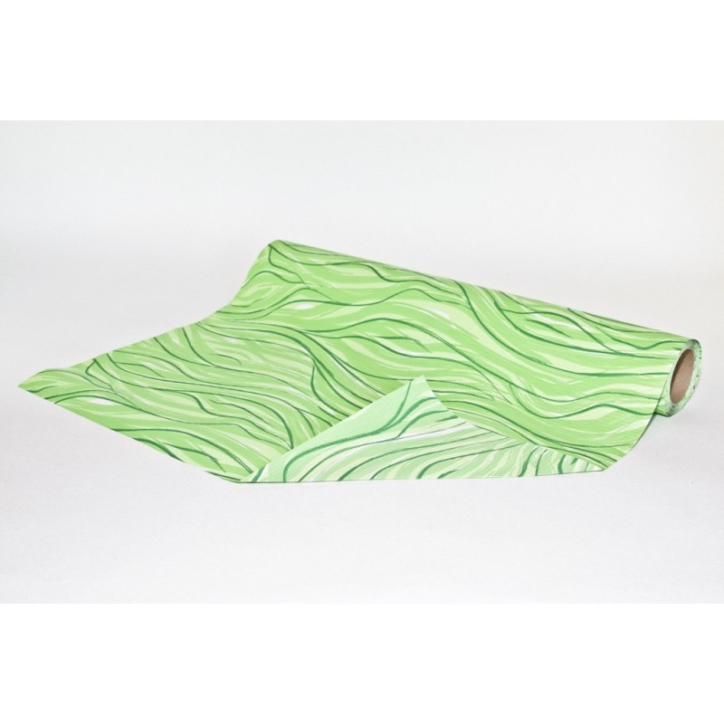  PAPIER DEKORACYJNY KARBOWANY ZE WZOREM "MAZAJE" 50cm/10m