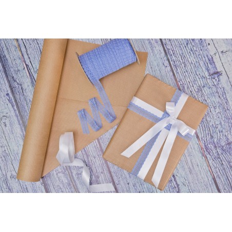 PAPIER DEKORACYJNY KARBOWANY "NATURALNY" 50cm/10m