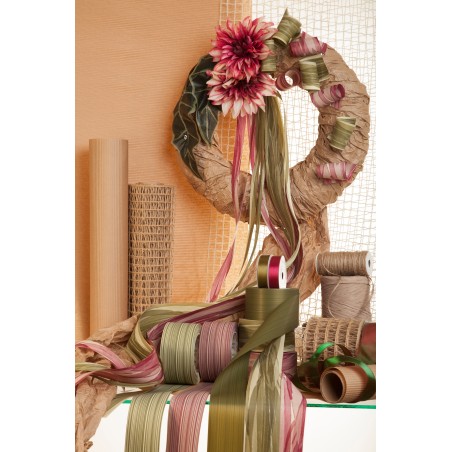 PAPIER DEKORACYJNY KARBOWANY "NATURALNY" 50cm/10m