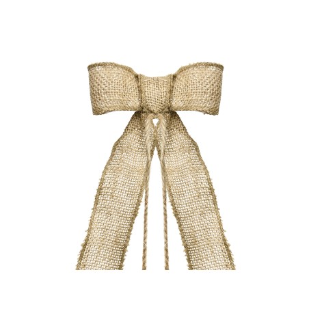 ZESTAW DEKORACJI SAMOCHODOWYCH - KOKARDKI JUTOWE