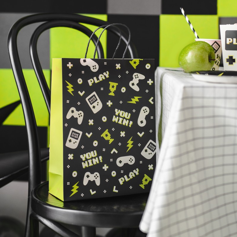 TOREBKA NA PREZENTY "GAMEPADY" 10cm/24cm/32cm