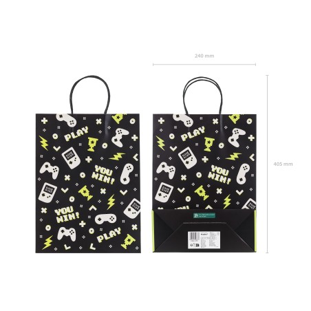 TOREBKA NA PREZENTY "GAMEPADY" 10cm/24cm/32cm